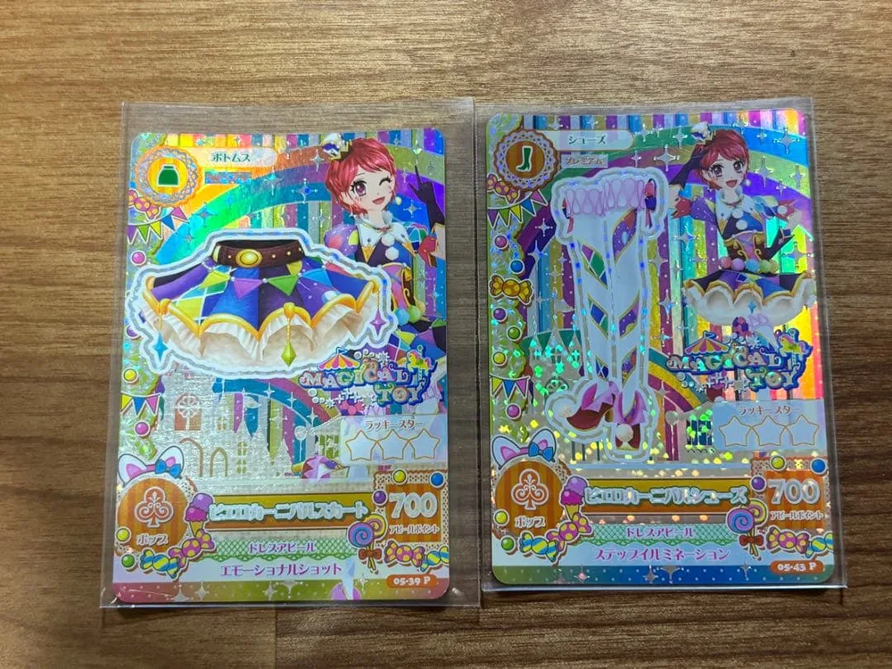 アイカツ ピエロカーニバルスカート シューズ プレミアムレア 2枚セット