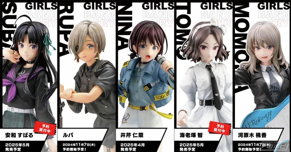ガールズバンドクライ コトブキヤ フィギュア 井芹仁菜 河原木桃香 安和すばる