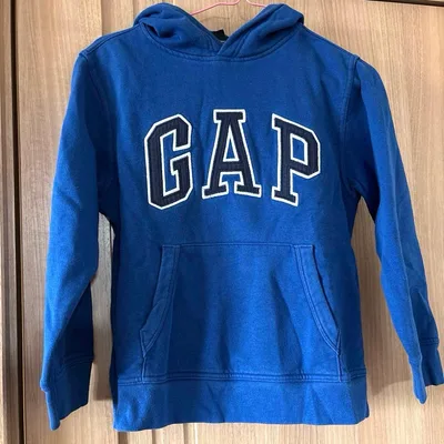 GAP 青 フード付きパーカー 130
