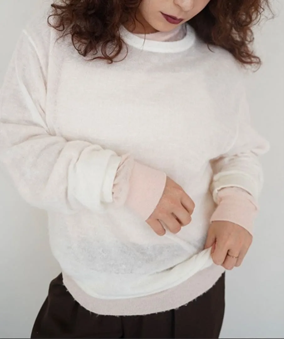 クレドナ/ JERRYFISH SHEER MOHAIR KNIT PO
