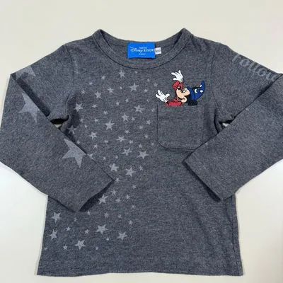 東京ディズニーリゾート ミッキー 長袖カットソー 100cm 記名あり