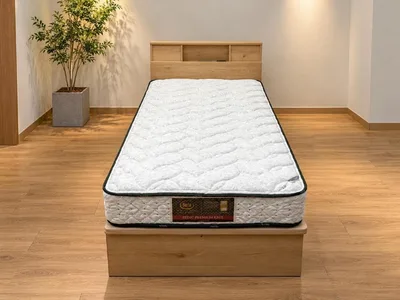 T8910☆展示品☆サータ☆Serta☆シングルベッド☆跳ね上げ式収納