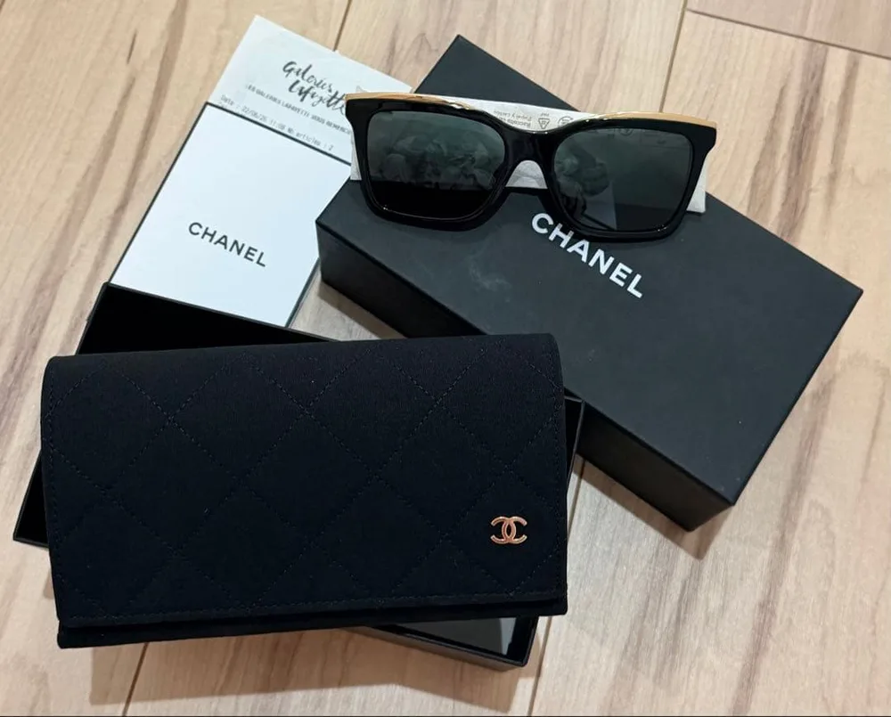 CHANEL 4301 サングラス ブラック ゴールド