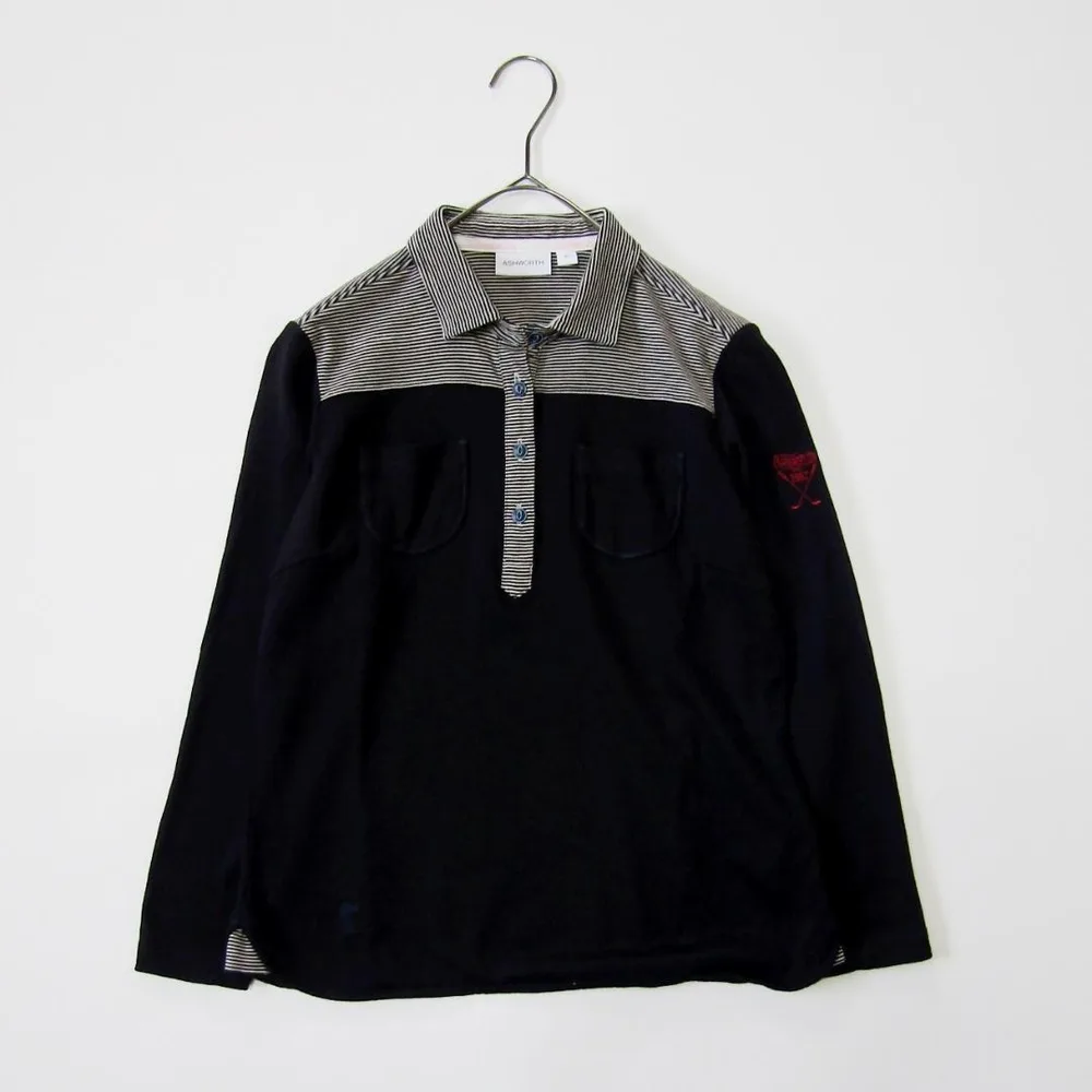 ASHWORTH アシュワース レディースゴルフロングスリーブポロシャツ M