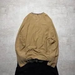 y2k waffle henley L/S grunge archive