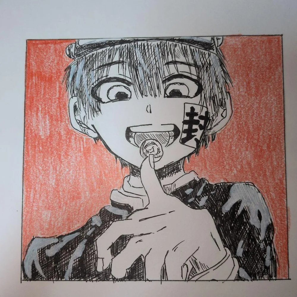手描きイラスト 地縛少年花子くん