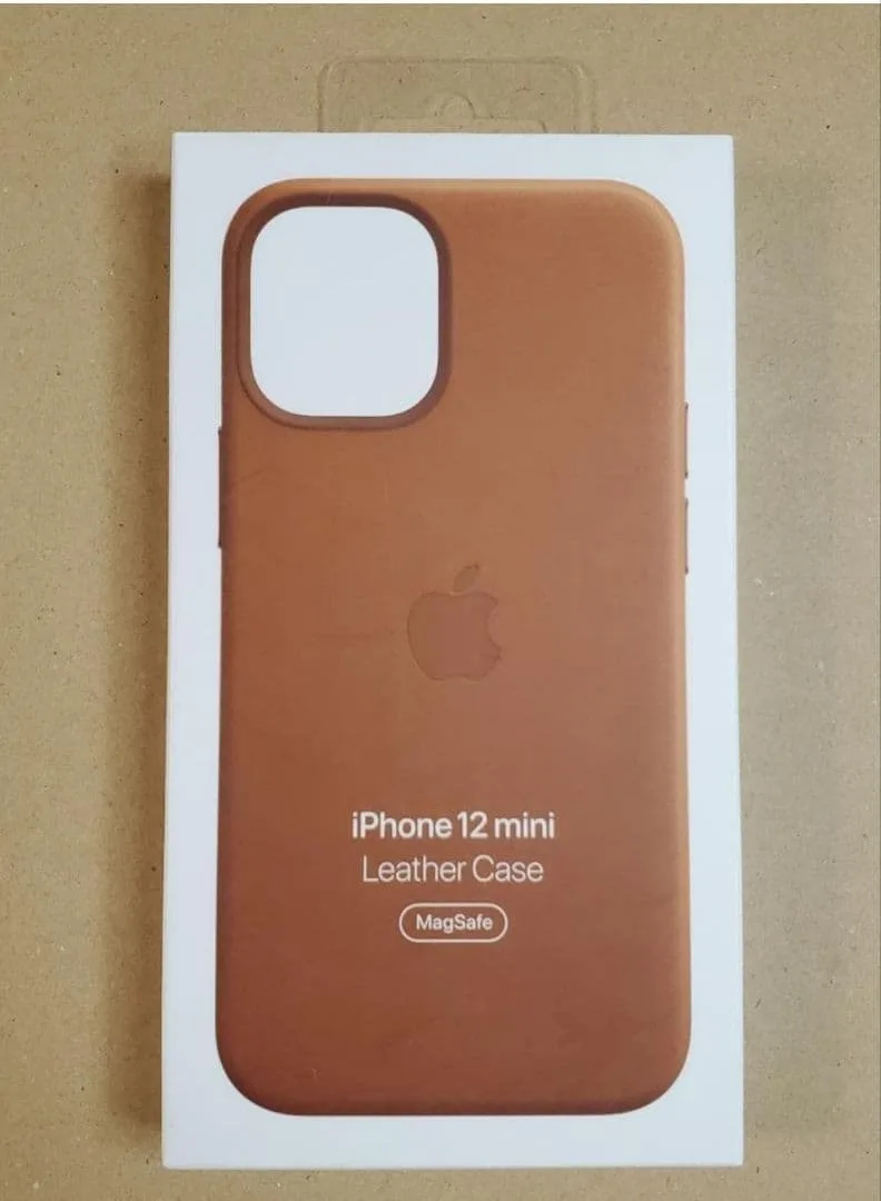 Apple 純正 iPhone 12 mini レザーケース サドルブラウン