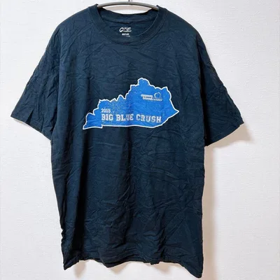ポートアンドカンパニー 半袖Tシャツ XL 黒 クルーネック プリント 古着