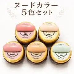 ジェルネイル カラージェル ヌードカラー 5色セット ネイルカラー
