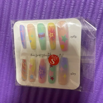 ハンドメイド ネイルチップ Sサイズ ポップデザイン