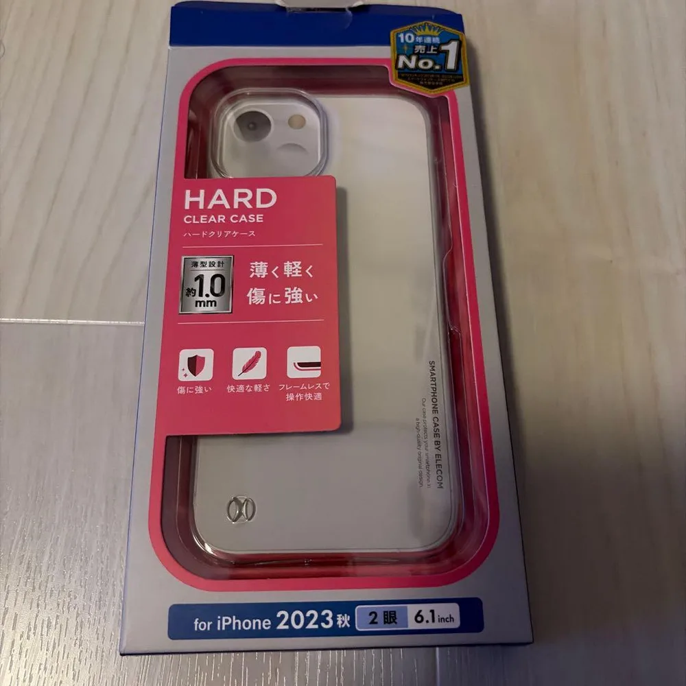 ELECOM iPhone 2023秋 2眼 6.1インチ ハードケース