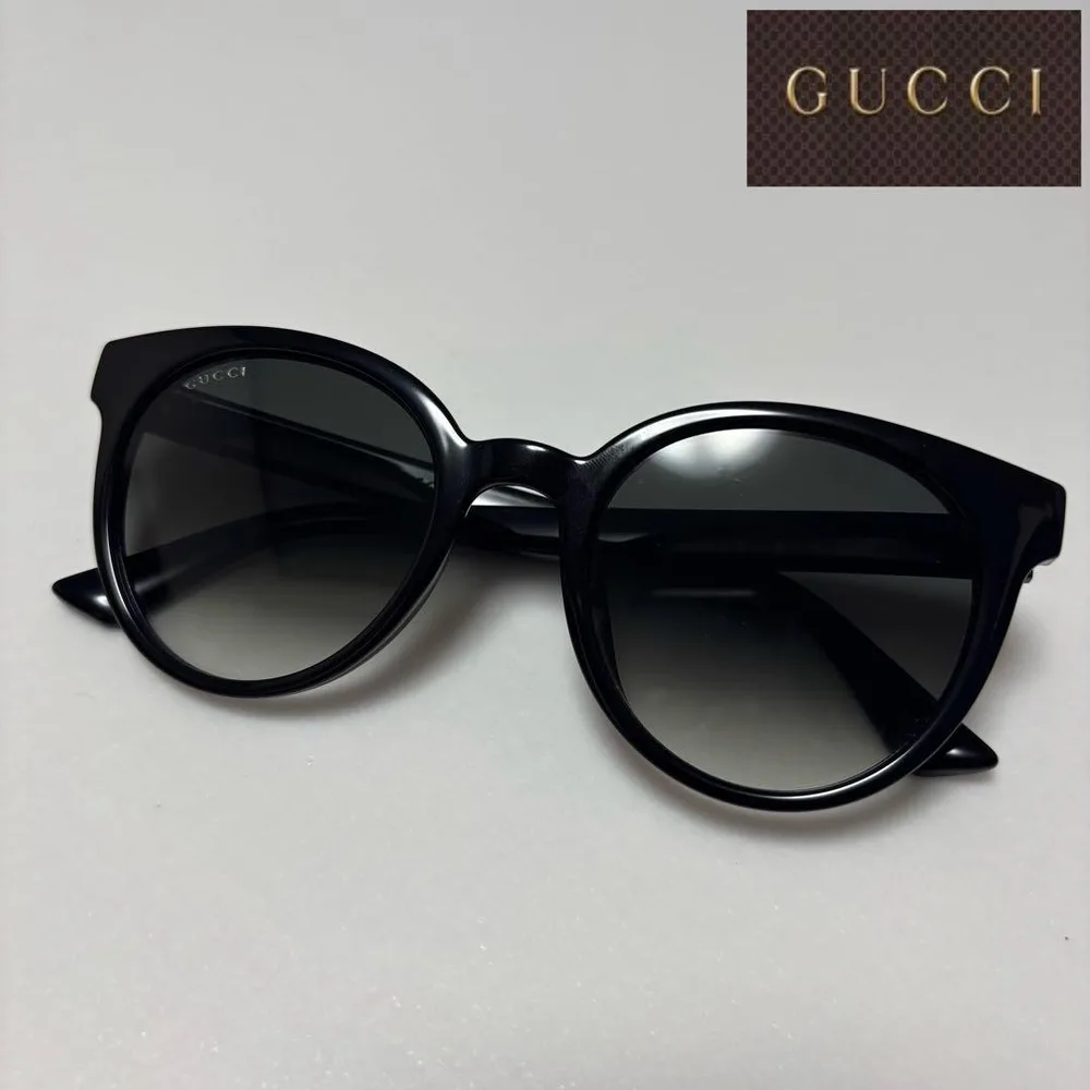 美品 GUCCI グッチ GG0638SK-001 サングラス ブラック メンズ