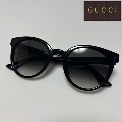 美品 GUCCI グッチ GG0638SK-001 サングラス ブラック メンズ