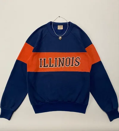 ヴィンテージ ILLINOISトレーナー カレッジ ジャンティーク 古着女子
