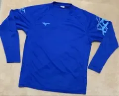 【人気 MIZUNO ミズノ 長袖Tシャツ ロンT ブルー M】