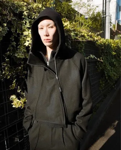 goat essence MELTON HOODED JACKET