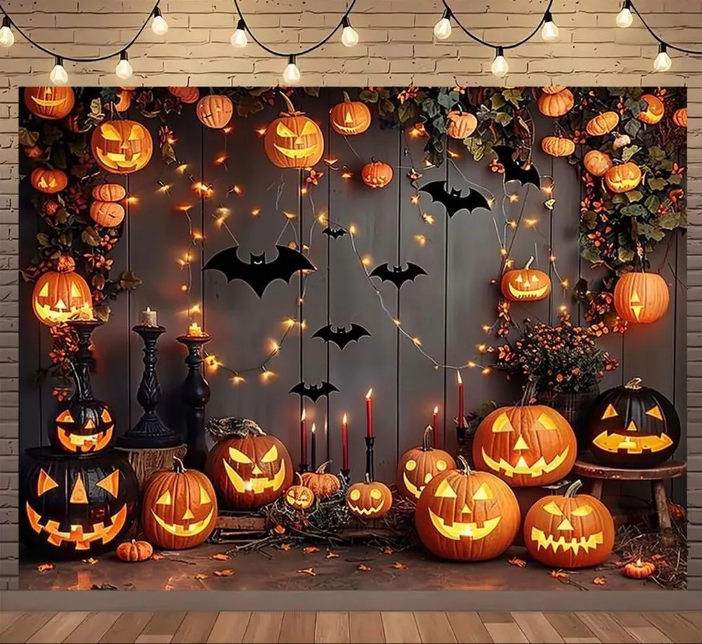 ハロウィン タペストリー 100×150 ジャックオランタン パーティー 飾り