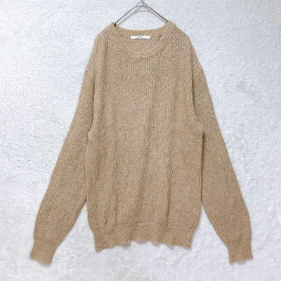ジャーナルスタンダードレリューム リネン混 ニット チュニック M ベージュ