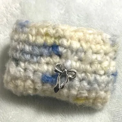 ハンドメイド 手編み イヤホンケース カバー