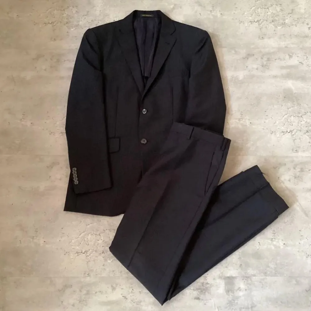 dunhill ダンヒル スーツセットアップ 2ピース ブラック ストライプ