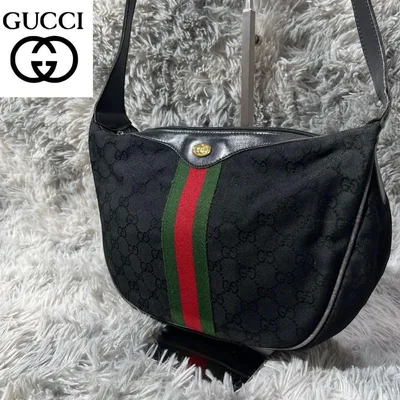 グッチ GUCCI オールドグッチ ワンショルダーバッグ GG柄 シェリーライン