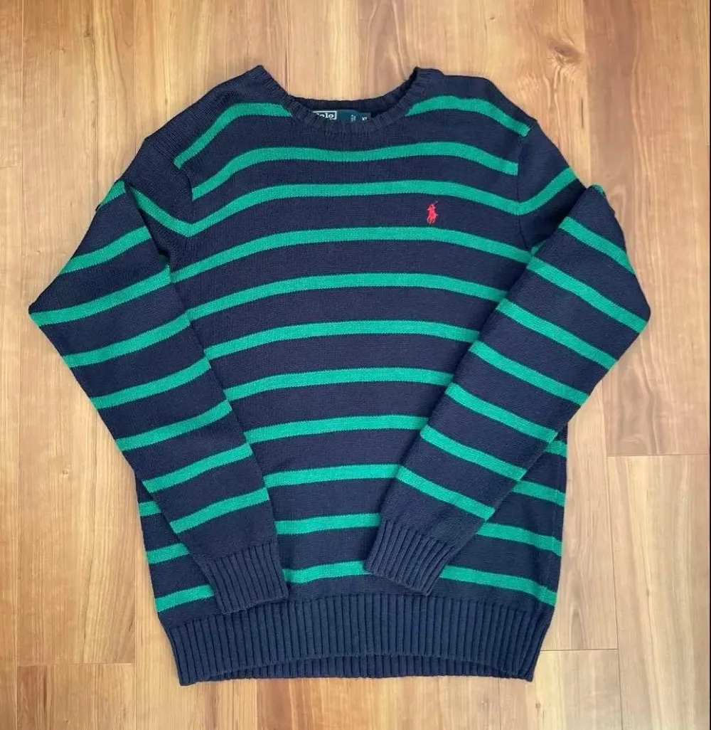 90sラルフローレン 人気ボーダー コットンニット ヴィンテージ y2k XL