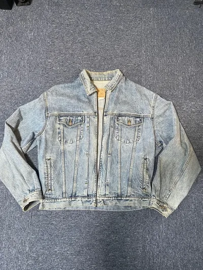 【90s/オールドギャップ】GAP フルジップ デニムジャケット XLケミカル