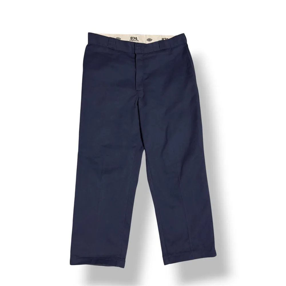 ディッキーズ 874 ワークパンツ ネイビー W38×L34 メキシコ製