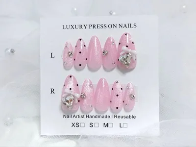ネイルチップ ワンホン スナ系 ちゅるん マグネットネイル ガーリーネイル