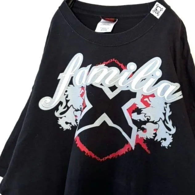 Familia X PXC エンブレム Tシャツ XL ブラック 黒 古着
