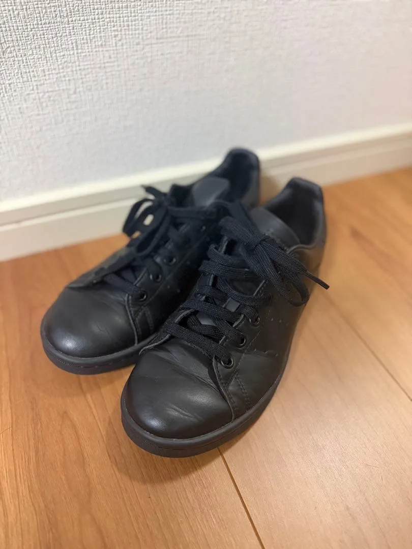 adidas STAN SMITH ブラック スニーカー 23cm