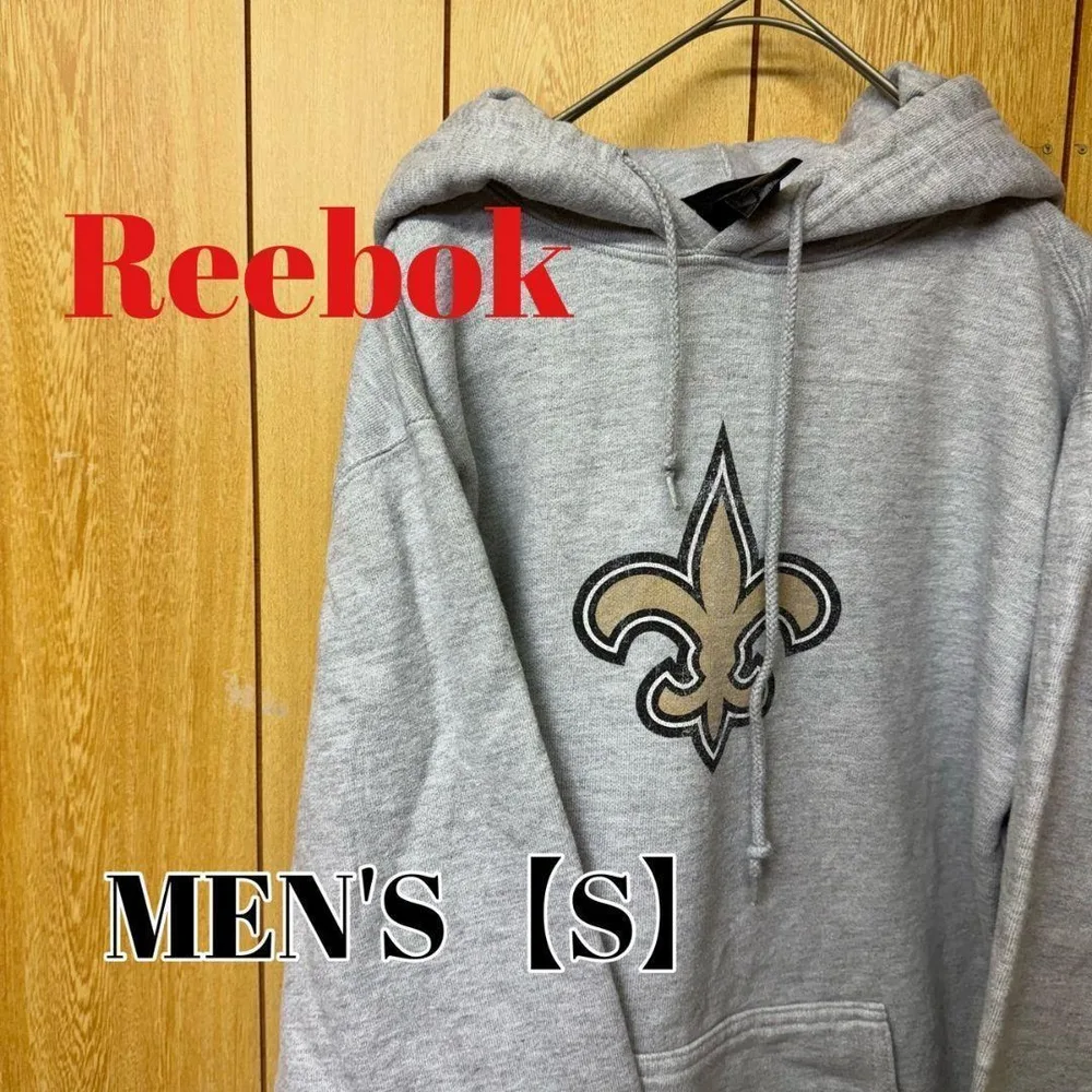 TQ3【US輸入】Reebok(リーボック) パーカー【メンズS】グレー