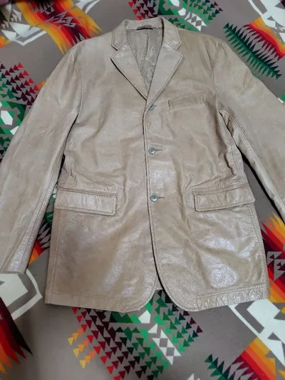 値下♦90's JPN vintage♦JUN 牛革レザージャケット♦L