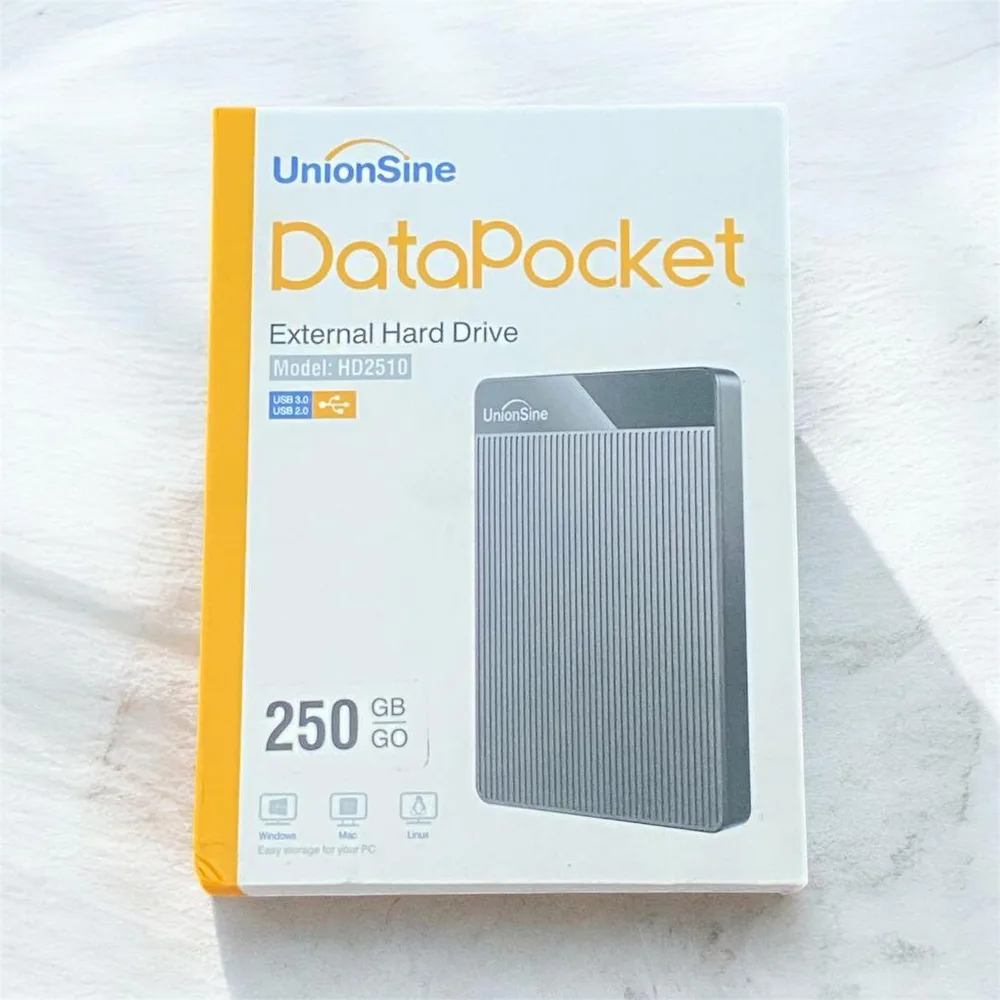 【新品未開封】UnionSine 外付けHDD 250GB
