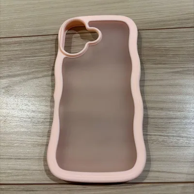 ウェーブデザイン iPhoneケース ピンク