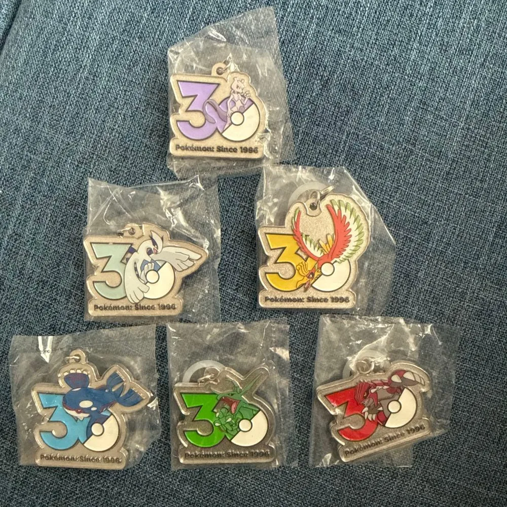 ポケモン 30周年ロゴマスコット 6種セット キーホルダー