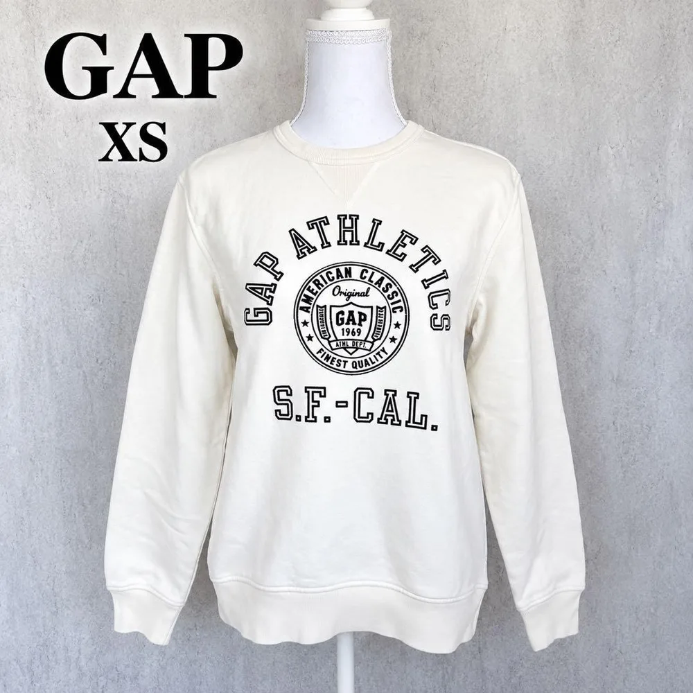 GAP ギャップ XS 裏起毛 スウェット トレーナー ロゴ 古着