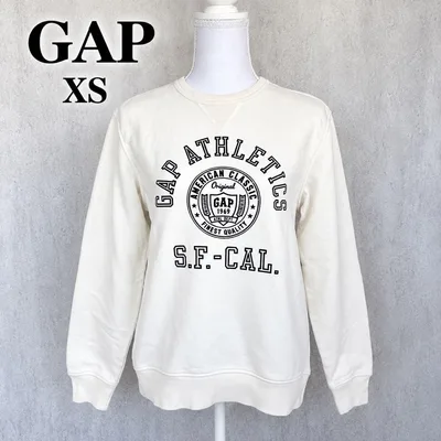 GAP ギャップ XS 裏起毛 スウェット トレーナー ロゴ 古着