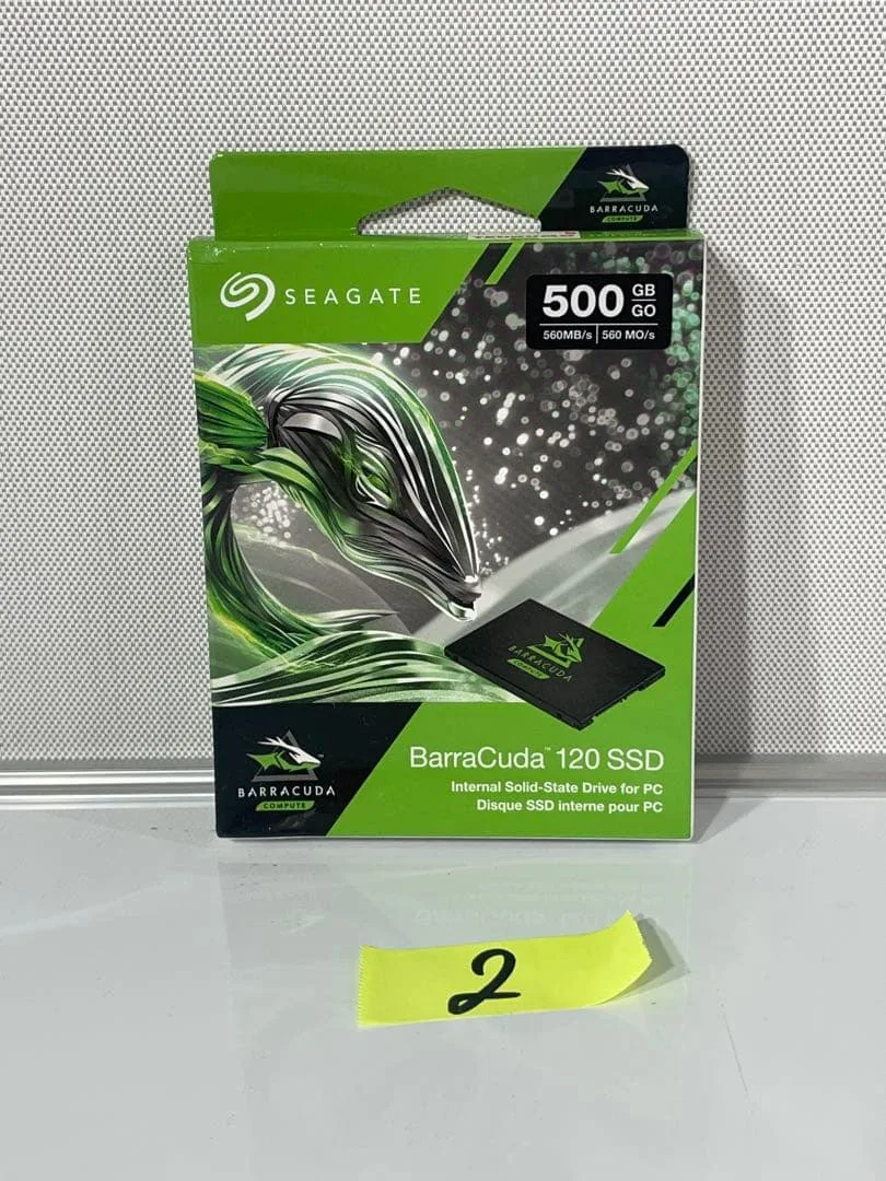 (2) Seagate BarraCuda 120 SSD 500GB