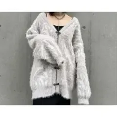✨新品未使用品✨【Mavie..7】マーブルニットカーディガン フリーサイズ