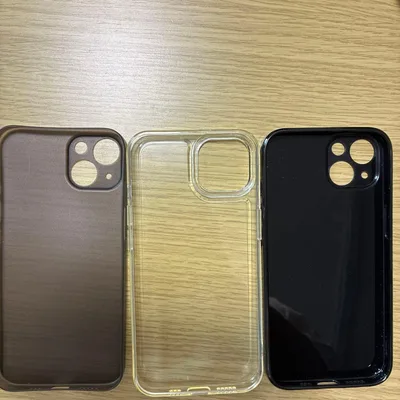 iPhone13と14用ケース 3点セット(クリア・ブラック・ブラウンまとめ売り