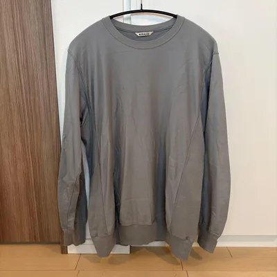 AURALEE クルーネック スウェット グレー