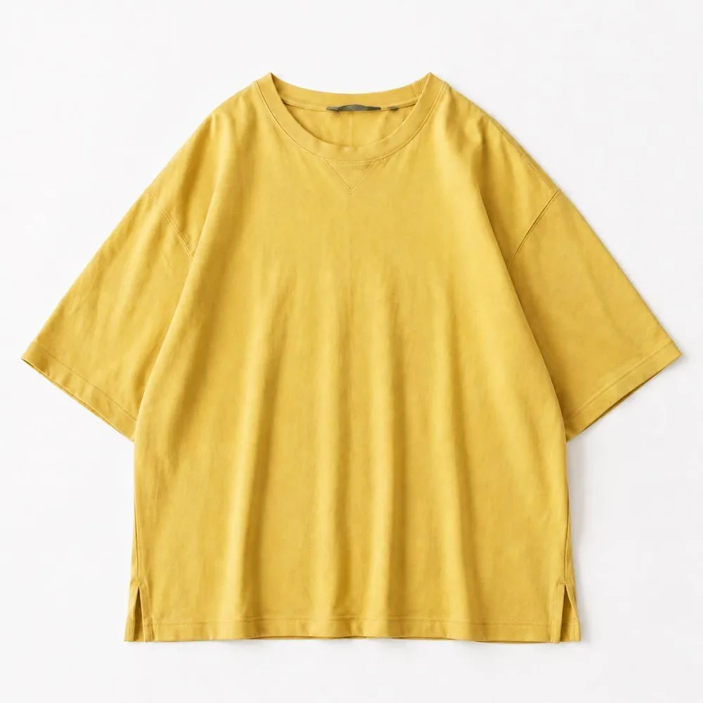 エディーバウアー 綿100% 半袖Tシャツ イエロー M ゆったり