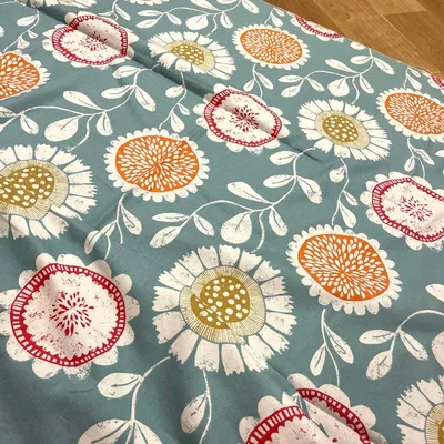 NO659 ハギレ 生地 ハンドメイド ひまわり 花 Scion 輸入