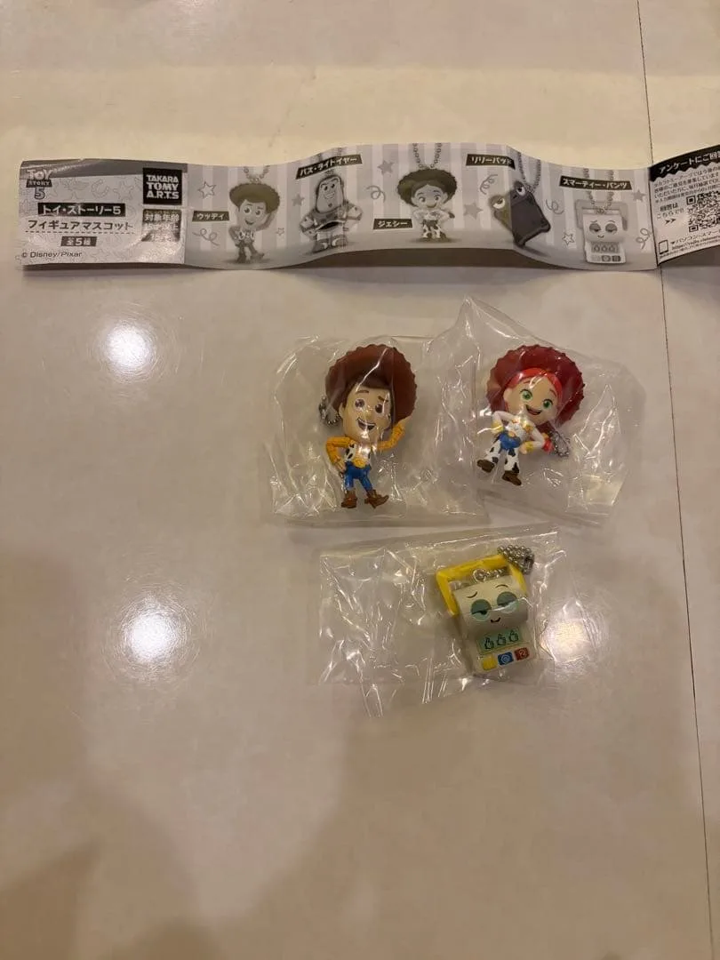 トイ・ストーリー5 フィギュアマスコット 3種 ウッディ ジェシー スマーティー