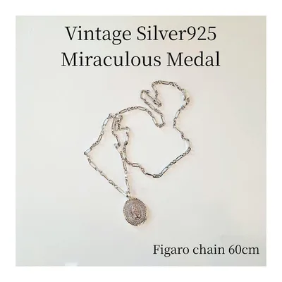 Silver925 グアダルーペの聖母 メダル ネックレス