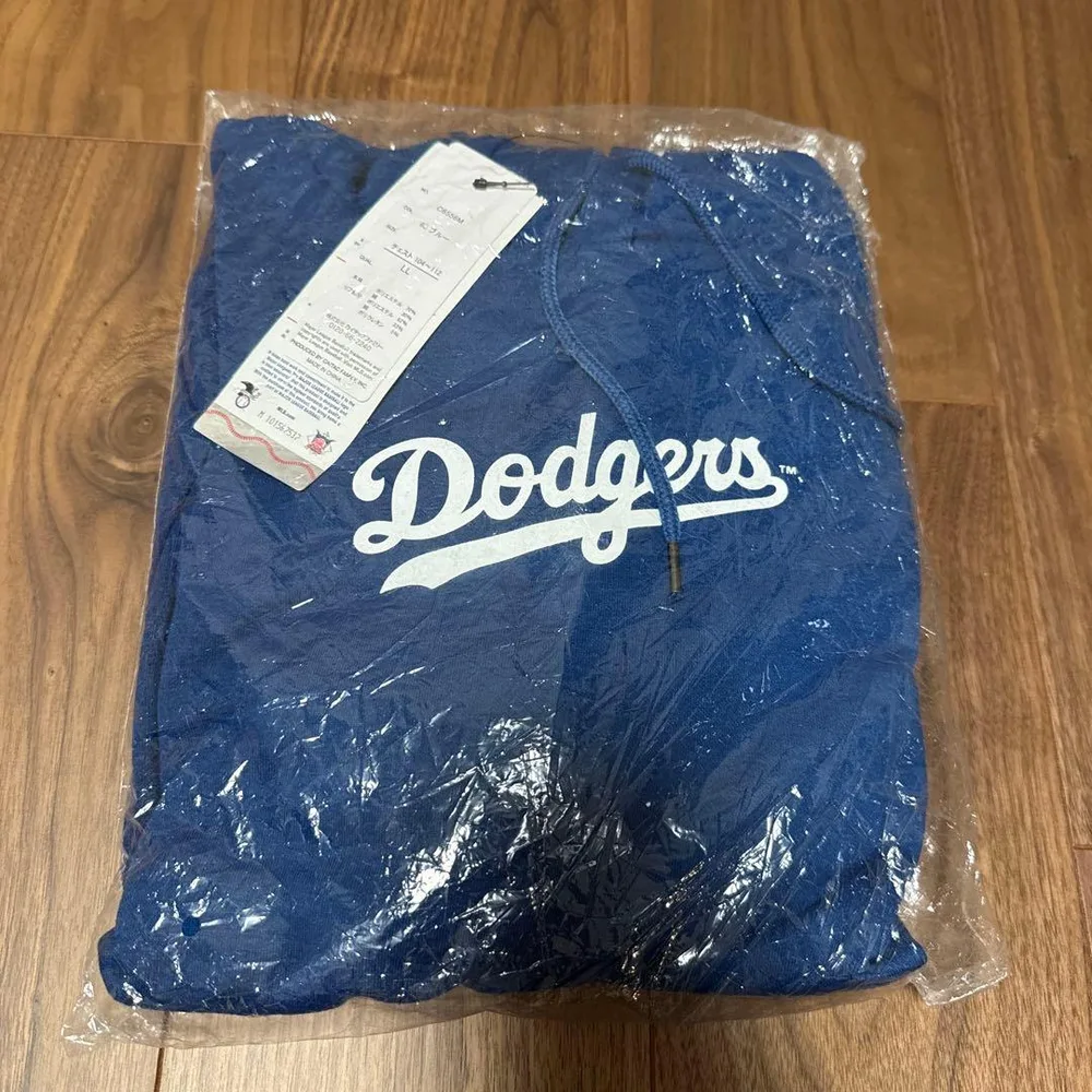 【お値下げ】MLB Dodgers パーカー ブルー LLサイズ
