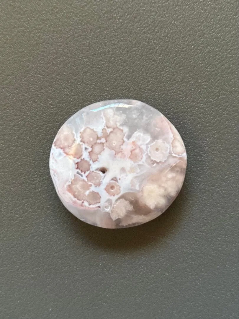 ◇お値下げ◇桜瑪瑙の丸形 天然石 置物
