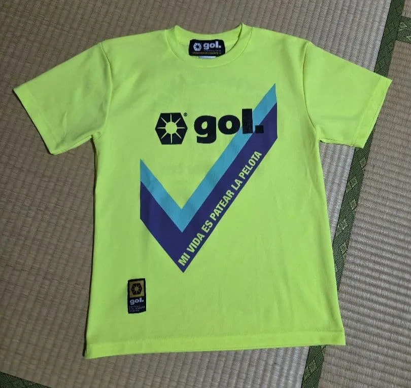 gol. プラクティスシャツ 蛍光イエロー S