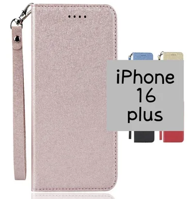 iPhone16plus スマホケース 手帳型 ピンク スタンド機能 カード収納